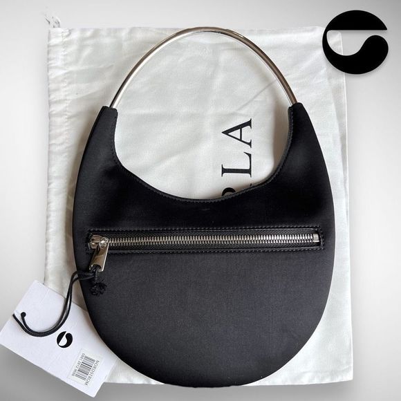 🚫SOLD ON DEPOP🚫NWT Coperni Ring Swipe Mirror Stud Black Shoulder / Top Handle - Picture 12 of 17